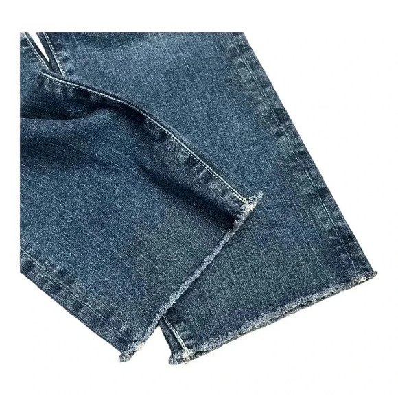 AG-ED Denim Ex-Boyfriend Slouchy Slim Cropped Raw Hem Jeans Womens size 27R - Picture 12 of 15